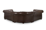 Old Bailey Chesterfield Sofa - Antique Brown Large Corner - 220 x 220 CM 