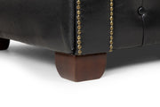 Old Bailey Chesterfield Sofa - Black 2 Seater - 173 CM 