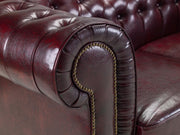 Old Bailey Chesterfield Sofa - Oxblood Red 3+2 Set - 215 x 173 CM 