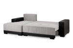 Andes Sofa bed - Black Grey Left Hand Facing Corner 