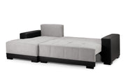 Andes Sofabed - Black/Grey Left Hand Facing Corner - 239 x 140 CM 