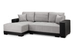 Andes Sofa bed - Black Grey Left Hand Facing Corner in UK 