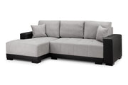 Andes Sofabed - Black/Grey Left Hand Facing Corner - 239 x 140 CM 
