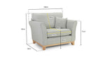 Kors Sofa - Grey Armchair 