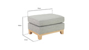 Kors Footstool - Grey 