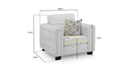 Grace Sofa - Light Grey Armchair