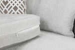 Grace Footstool - Light Grey 