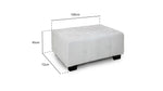 Grace Footstool - Light Grey 