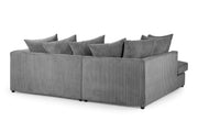 Amsterdam Jumbo Sofa - Grey Left Hand Facing Corner - 212 x 164 CM 