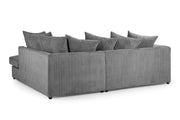 Amsterdam  Jumbo Sofa - Grey Right Hand Facing Corner - 212 x 164 CM 