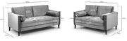Fuji Sofa - Plush Green 3+2 Set 