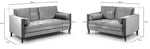 Fuji Sofa - Plush Grey 3+2 Set 