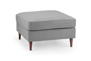 Fuji Footstool - Plush Grey 