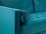 Fuji Footstool - Plush Teal 