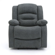 Chicago Electric Fabric Recliner Sofa - Graphite Armchair - 92 cm 