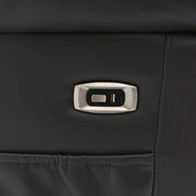 Chicago Electric Leather Recliner Sofa - Grey Armchair - 92 cm 