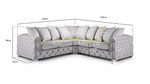 Kabul Sofa - Slate Large Corner - 250 x 250 cm 