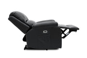 Grosvenor Electric Recliner Sofa - Black Armchair - 92 cm 
