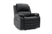Grosvenor Electric Recliner Sofa - Black Armchair - 92 cm 