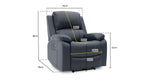 Grosvenor Electric Recliner Sofa - Grey Armchair 