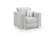 Olivia  Sofa - Grey Armchair - 106 CM