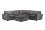 Kylie Modular Sofa - Grey Armless Piece - 90 CM 