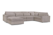 Kylie Modular Sofa - Mocha Right Hand Facing Corner - 218 x 308 CM 