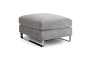 Surrey Footstool - Grey - 76 CM 
