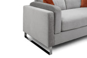 Surrey Footstool - Grey - 76 CM 