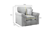 Lawson Sofa - Grey Armchair 