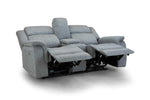 Florida Electric Recliner Sofa - Grey 2 Seater 