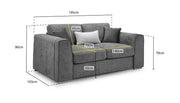 Naples Sofa - Beige 2 Seater - 195 CM 