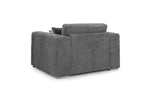 Naples Sofa - Grey Armchair - 140 CM 