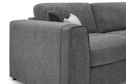 Naples Sofa - Grey Armchair - 140 CM 