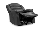 Ohio Electric Recliner Sofa - Black Armchair - 92 CM 