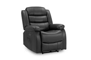 Ohio Electric Recliner Sofa - Black Armchair - 92 CM 