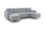 Alaska Sofabed - Grey U Shape Corner 295 x 153 x 153 CM 