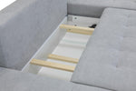 Alaska Sofabed - Grey U Shape Corner 295 x 153 x 153 CM 