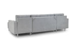 Alaska Sofabed - Grey U Shape Corner 295 x 153 x 153 CM 