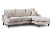 Valerie Sofa - Plush Beige Right Hand Facing Corner - 215 x 160 CM