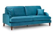 Valerie Sofa - Plush Teal 4 Seater