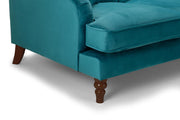Valerie Sofa - Plush Teal 4 Seater