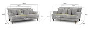 Autumn Sofa - Beige 3+2 Set - 195 x 166 CM 