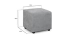 Viva Footstool - Grey - 40 CM 
