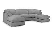 Jenga Sofa - Sofa Grey U Shape Corner - 330 x 200 x 200 cm 