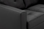 Archie Sofa - Black 2 Seater - 140 CM 
