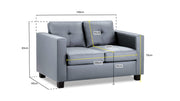 Archie Sofa - Grey 2 Seater - 140 CM 
