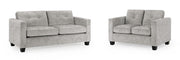 Archie Sofa - Grey Fabric 3+2 Set - 190 x 140 CM 