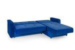 Sheer Sofabed - Plush Blue Universal Corner - 230 x 170 cm 
