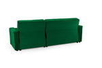 Sheer Sofabed - Plush Green Universal Corner - 230 x 170 cm 